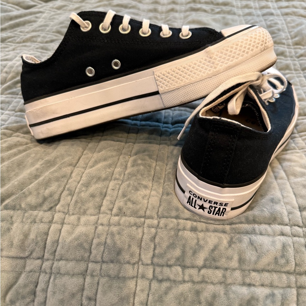 Converse Black and White Low-Top Sneakers